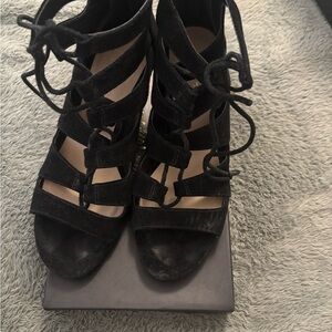 Lord & Taylor Black Suede Heels